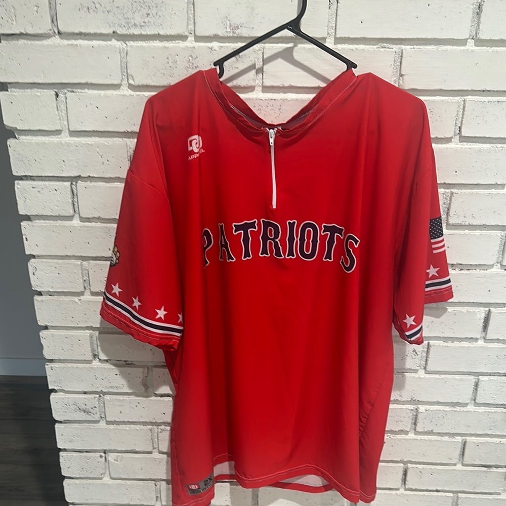 Red and White Patriots Sports Jerseys